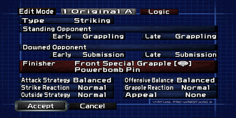 Screenshot of the Logic editor.